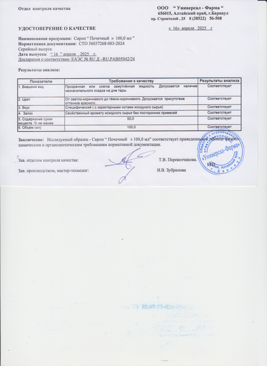 Паспорт №042025